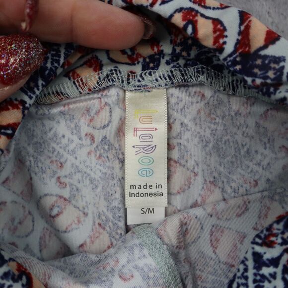 LulaRoe Pants Girls S to M Simply Comfortable White Gray Set of 2 Leggings - Picture 4 of 16